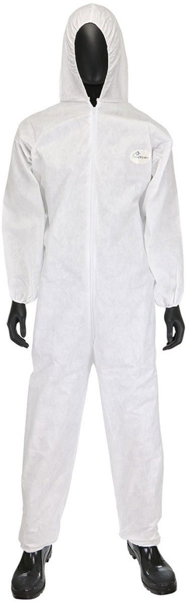 RADNOR™ 5X White Posi-Wear® M3™  Disposable Coveralls