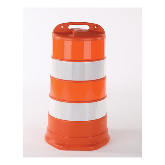 Cortina Safety Products 42" X 24" X 24" Orange Polyethylene TrailBOSS Barrel