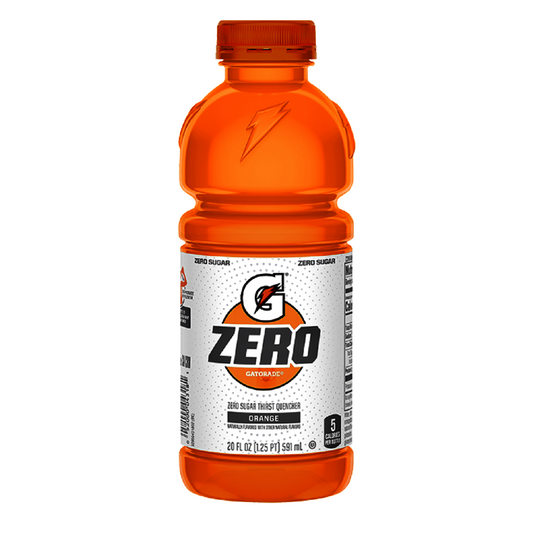 Gatorade® 20 Ounce Orange Flavor Zero Ready To Drink Bottle Zero Sugar Electrolyte Drink