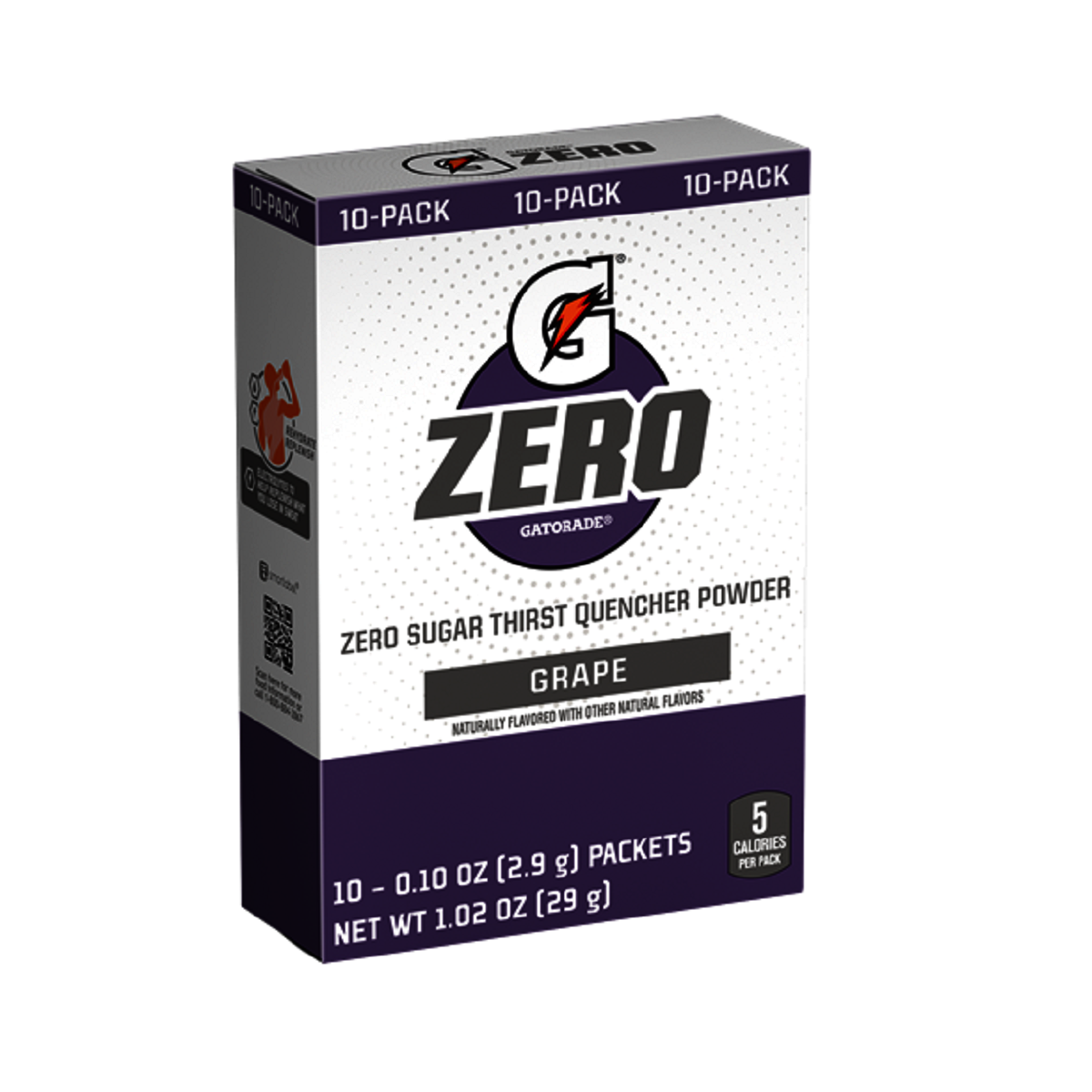 Gatorade® 1 Ounce Grape Flavor Zero Powder Concentrate Package Zero Sugar Electrolyte Drink