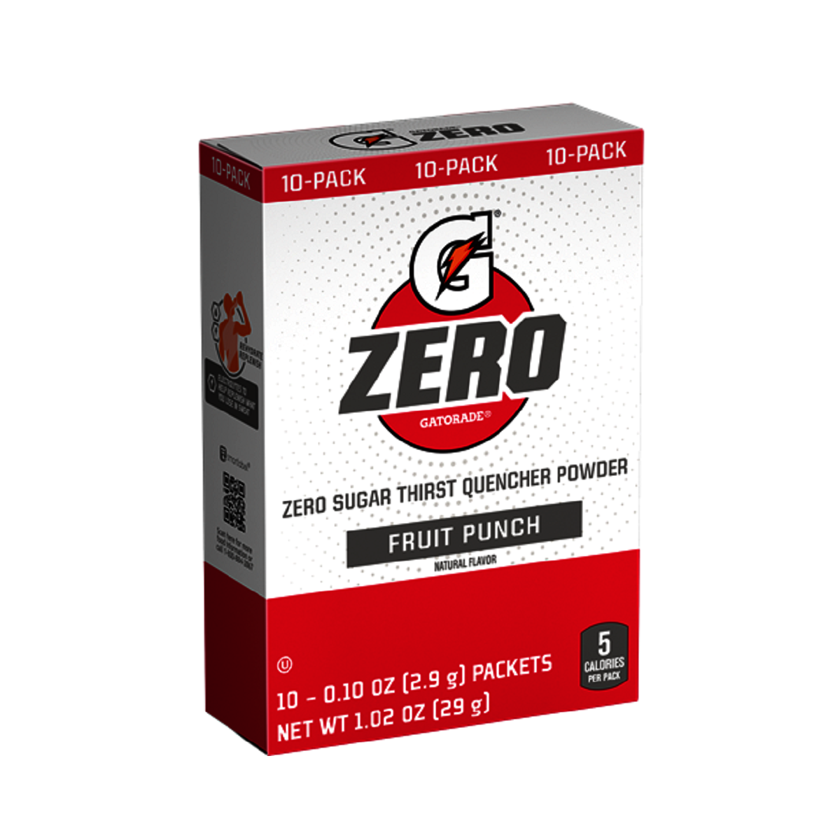 Gatorade® 1 Ounce Fruit Punch Flavor Zero Powder Concentrate Package Zero Sugar Electrolyte Drink (120 Units Per Case)