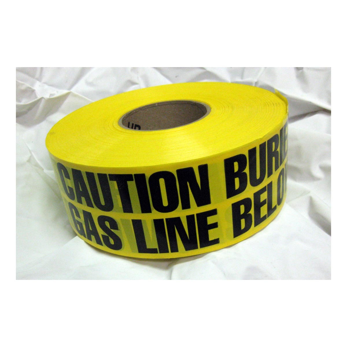 Harris Industries 3" X 1000' Yellow 4 mil Polyethylene Barricade Tape "CAUTION BURIED GAS LINE BELOW"