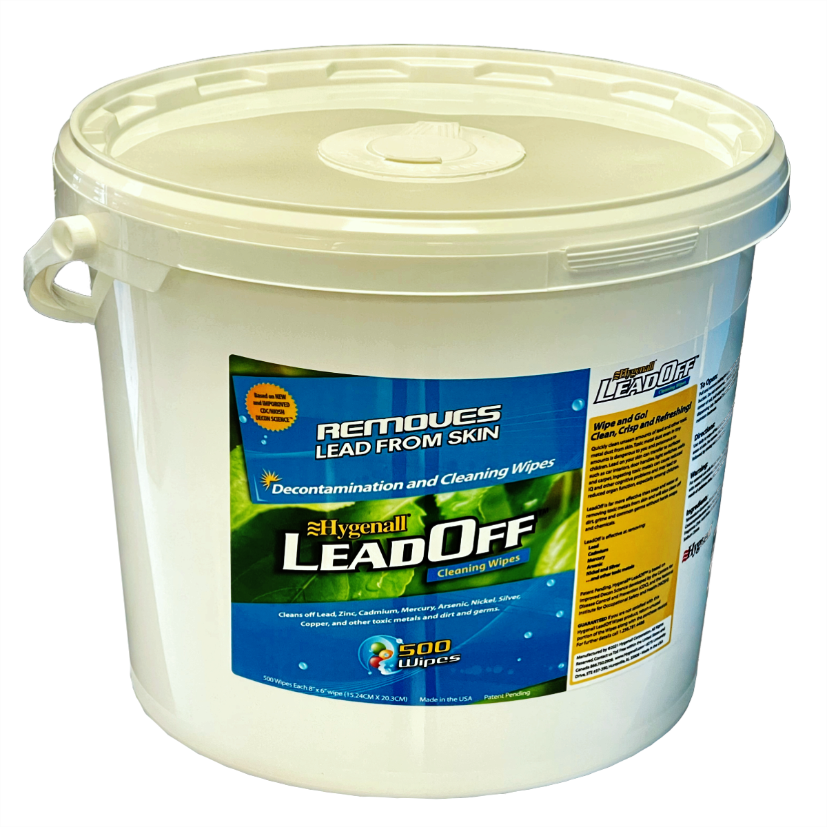 Hygenall® Corporation LeadOff™ Organic Cellulose And Poly-Fiber Wipes