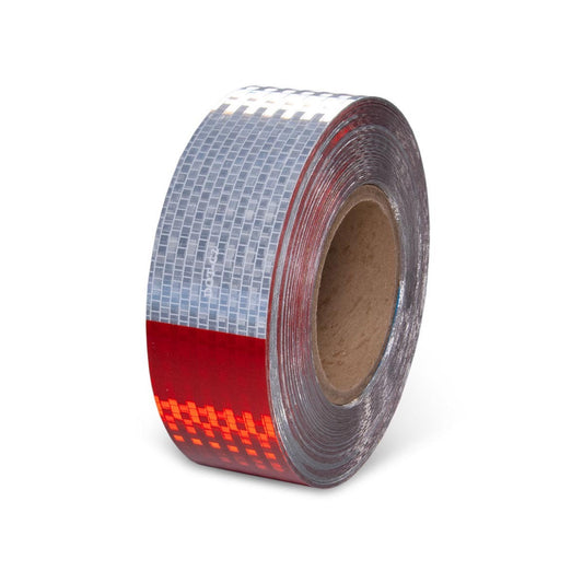 INCOM® 2" W X 150' L Red 13 mil Prismatic Reflective Film Reflective Tape