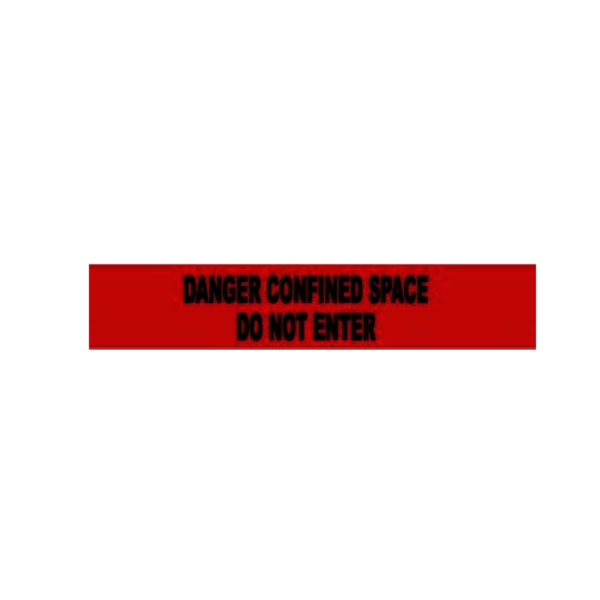 NMC™ 3" X 1000' Black/Red 3 mil Polyethylene Barricade Tape "DANGER CONFINED SPACE DO NOT ENTER"