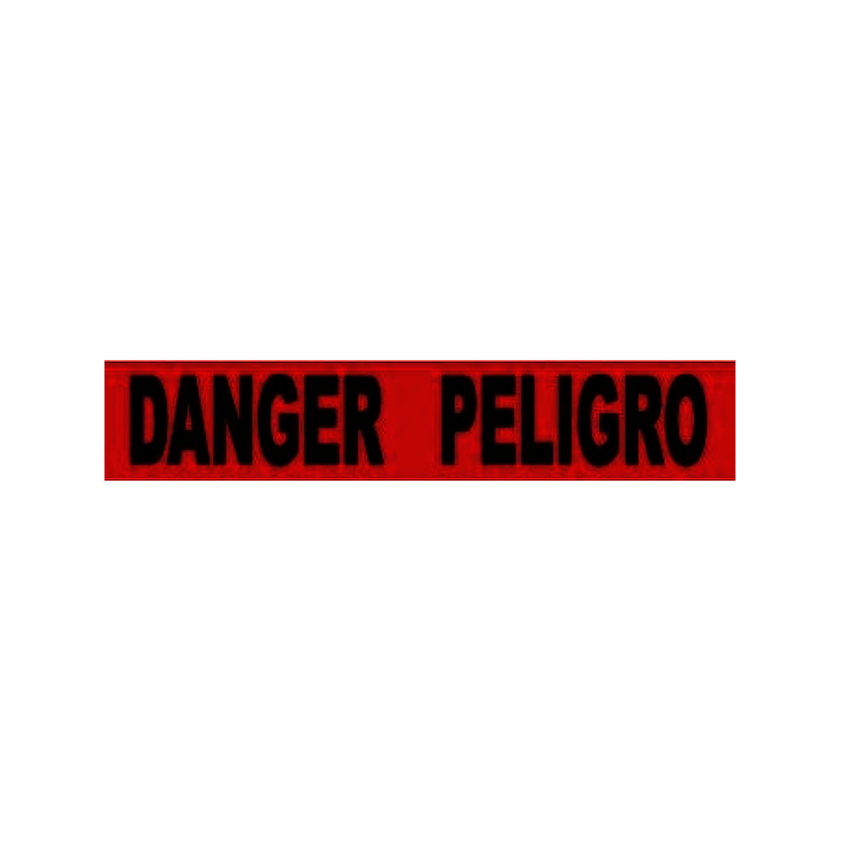 NMC™ 3" X 1000' Black/Red 3 mil Polyethylene Barricade Tape "DANGER PELIGRO"