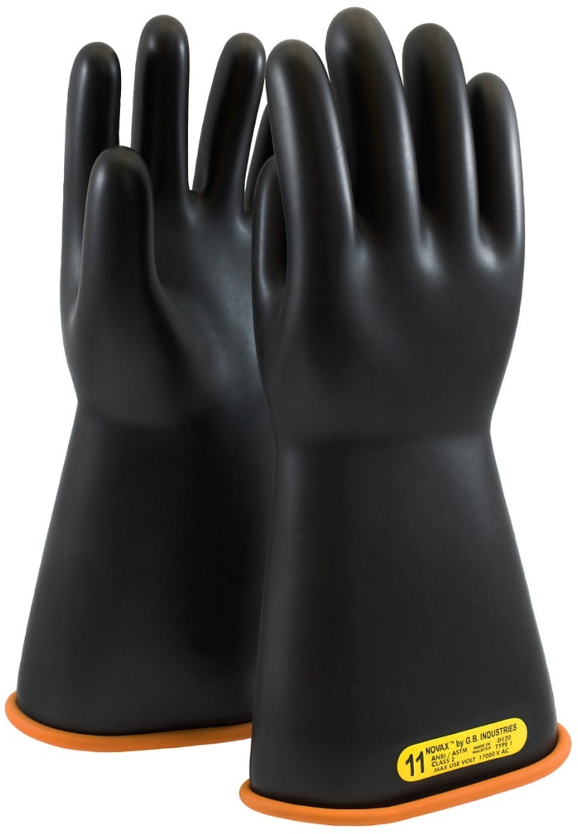 Protective Industrial Products Size 12 Black And Orange NOVAX® Rubber Class 4 Linesmens Gloves