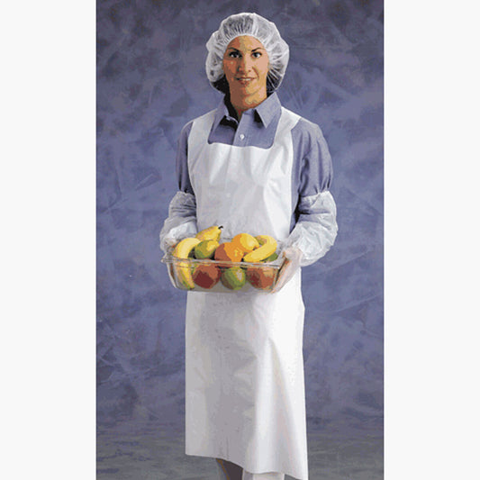 Ansell 28" X 45" White AlphaTec® 54-290 Polyethylene Disposable Aprons