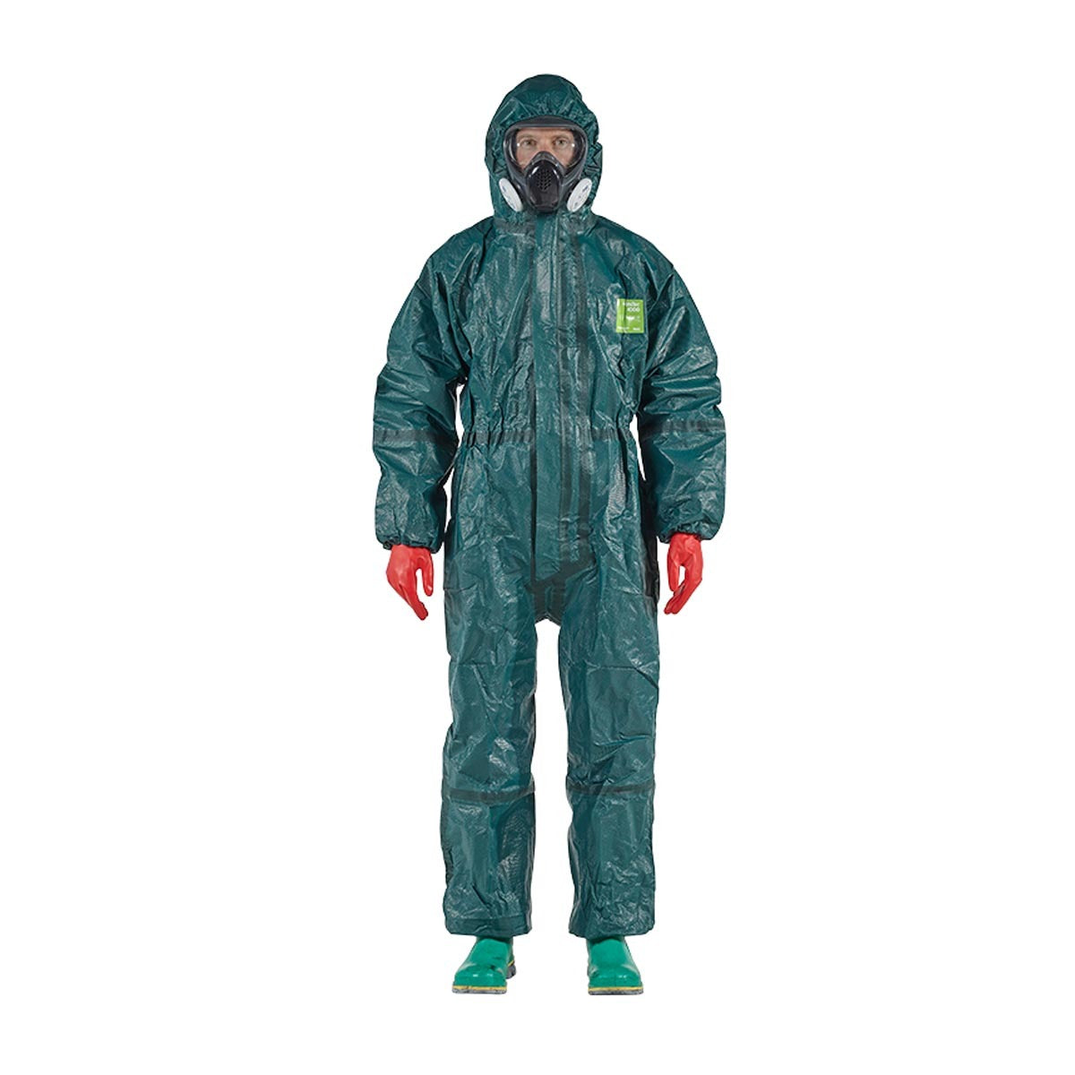 Ansell Medium Green AlphaTec® 4000 Model 122 Laminate Disposable Coveralls