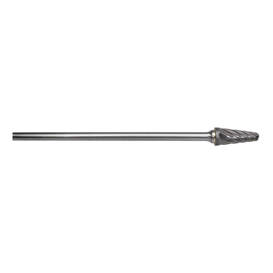 RADNOR™ SL-4L6FM 1/2" X 1 1/8" Radius Cone Shape Aluminum Cut Carbide Burr