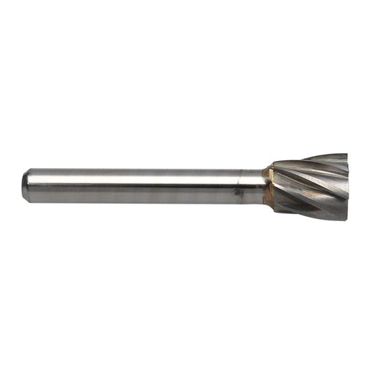 RADNOR™ SN-3FM 1/2" X 1/2" Inverted Cone Shape Aluminum Cut Carbide Burr