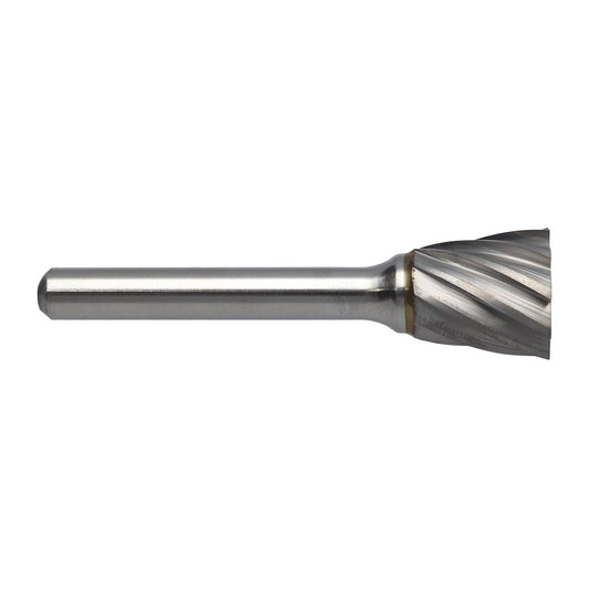 RADNOR™ SN-5FM 5/8" X 5/8" Inverted Cone Shape Aluminum Cut Carbide Burr