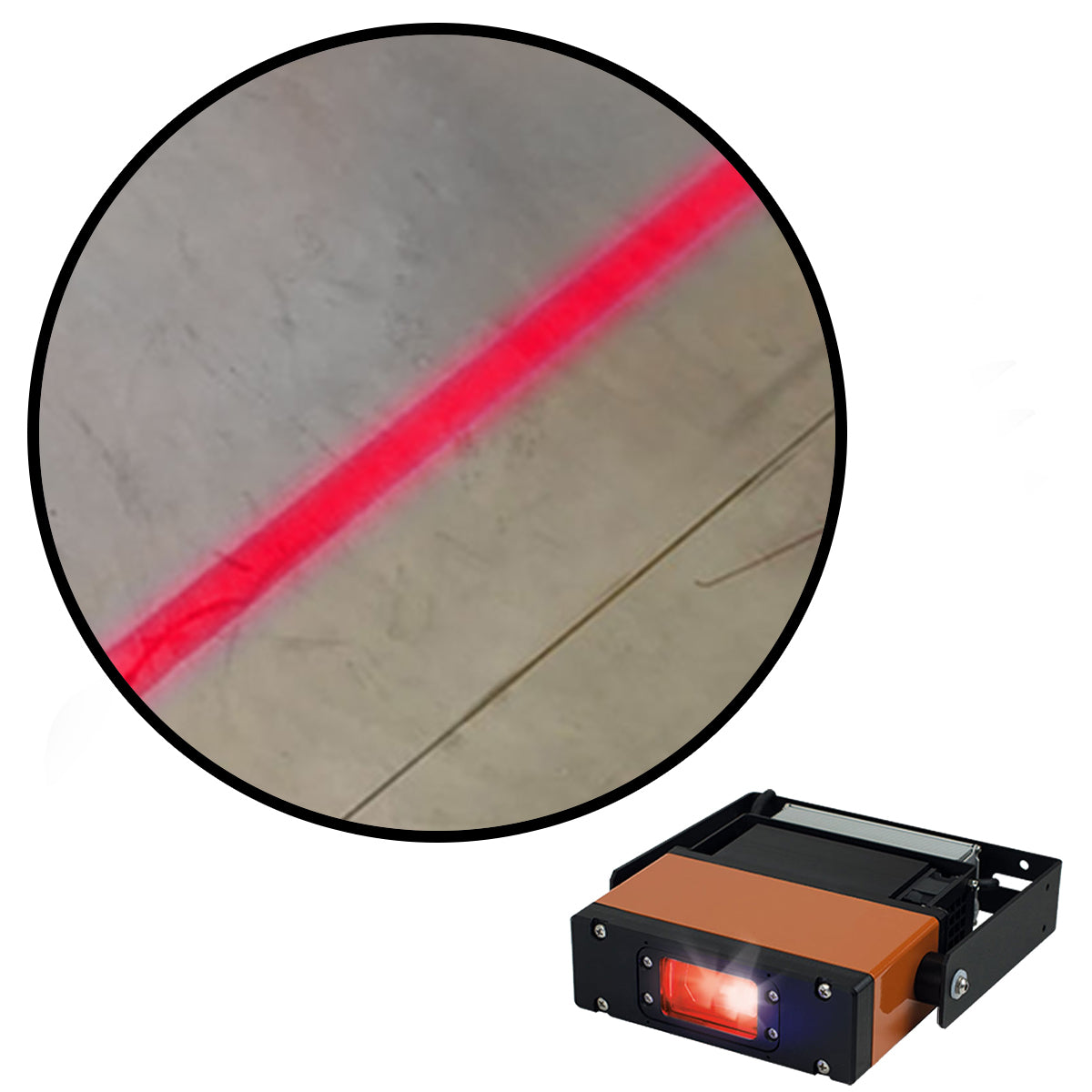 Visual Workplace Inc 80W Red Single Line Safety LED Projector