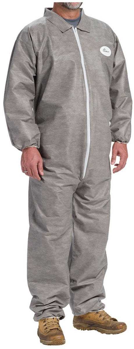 RADNOR™ Medium Gray Posi-Wear® M3™  Disposable Coveralls