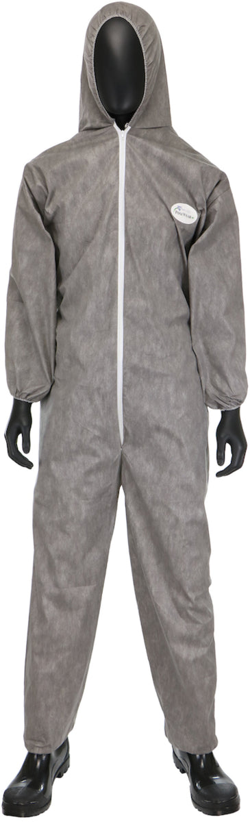 RADNOR™ X-Large Gray Posi-Wear® M3™  Disposable Coveralls