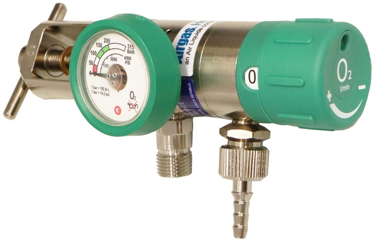 Airgas® MediSelect II Medical Oxygen Cylinder Regulator, CGA-870