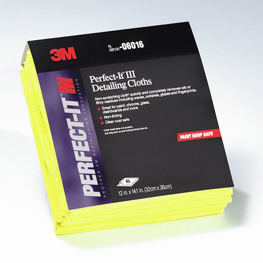 3M™ Perfect-It™ 16" X 16" Yellow Microfiber Jumbo Detailing Cloth