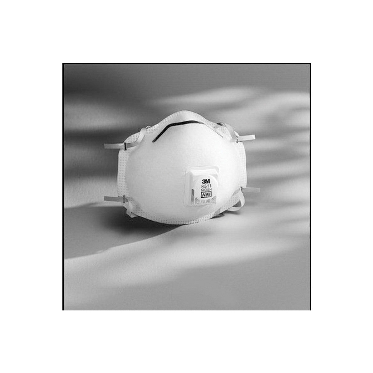 3M™ 051138-54343  8511 Disposable Particulate Respirator W/Cool Flow Exhalation Valve and Adjustable M-Nose Clip, N95, (10/BX) (Per Box)