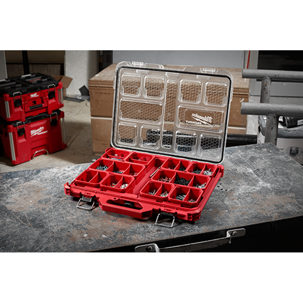 Milwaukee Tool 48-22-8431  PACKOUT 10-Compartment Low-Profile Organizer