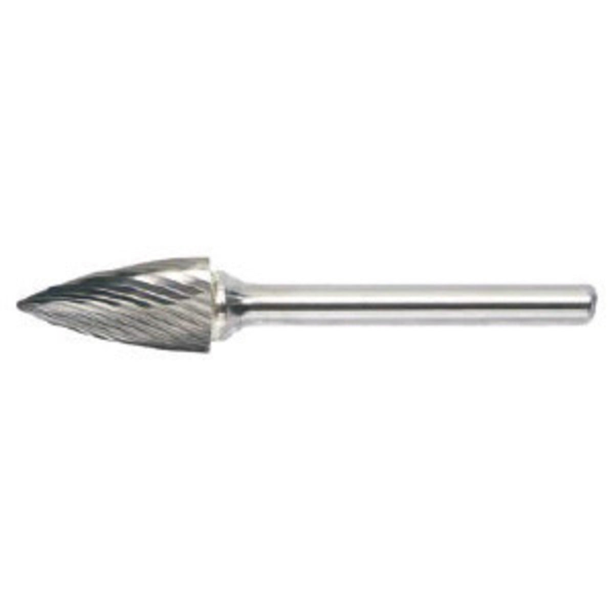 RADNOR™ SG-3L6SC 3/8" X 3/4" Pointed Tree Shape Single Cut Carbide Burr