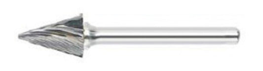 RADNOR™ SM-4L6SC 3/8" X 5/8" Pointed Cone Shape Single Cut Carbide Burr