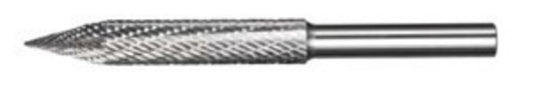 RADNOR™ STB-012 3/16" X 2" Round Shank Tire Double Cut Carbide Burr