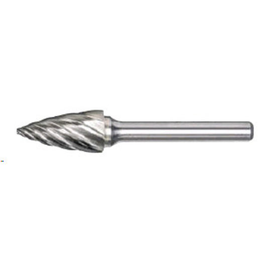 RADNOR™ SG-3FM 3/8" X 3/4" Pointed Tree Shape Aluminum Cut Carbide Burr