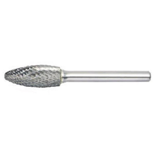 RADNOR™ SH-5DC 1/2" X 1 1/4" Flame Shape Double Cut Carbide Burr