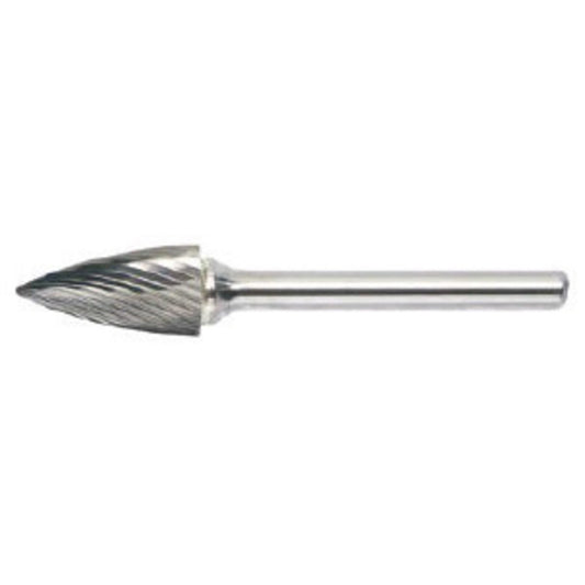 RADNOR™ SG-5SC 1/2" X 1" Pointed Tree Shape Single Cut Carbide Burr