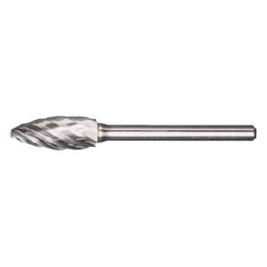 RADNOR™ SH-2L6FM 5/16" X 3/4" Flame Shape Aluminum Cut Carbide Burr