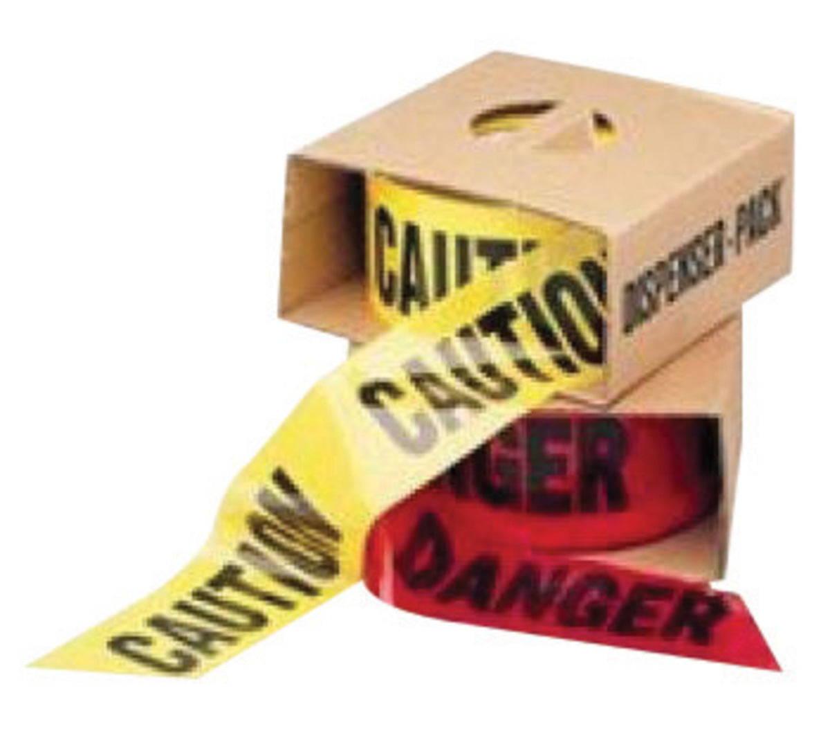 Harris Industries 3" X 500' Yellow 5 mil Polyethylene BT Series Barricade Tape "CAUTION CAUTION CAUTION"