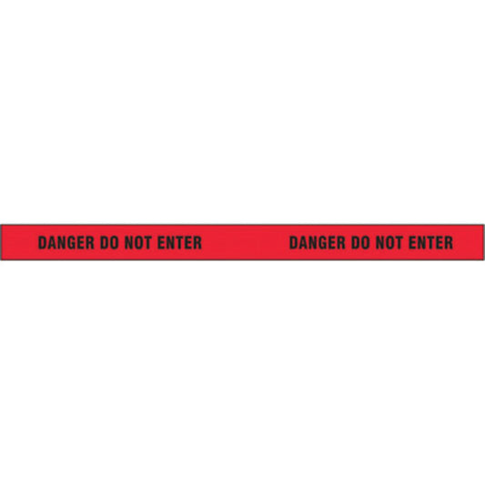 Harris Industries 3" X 500' Red 5 mil Polyethylene BT Series Barricade Tape "DANGER DO NOT ENTER"