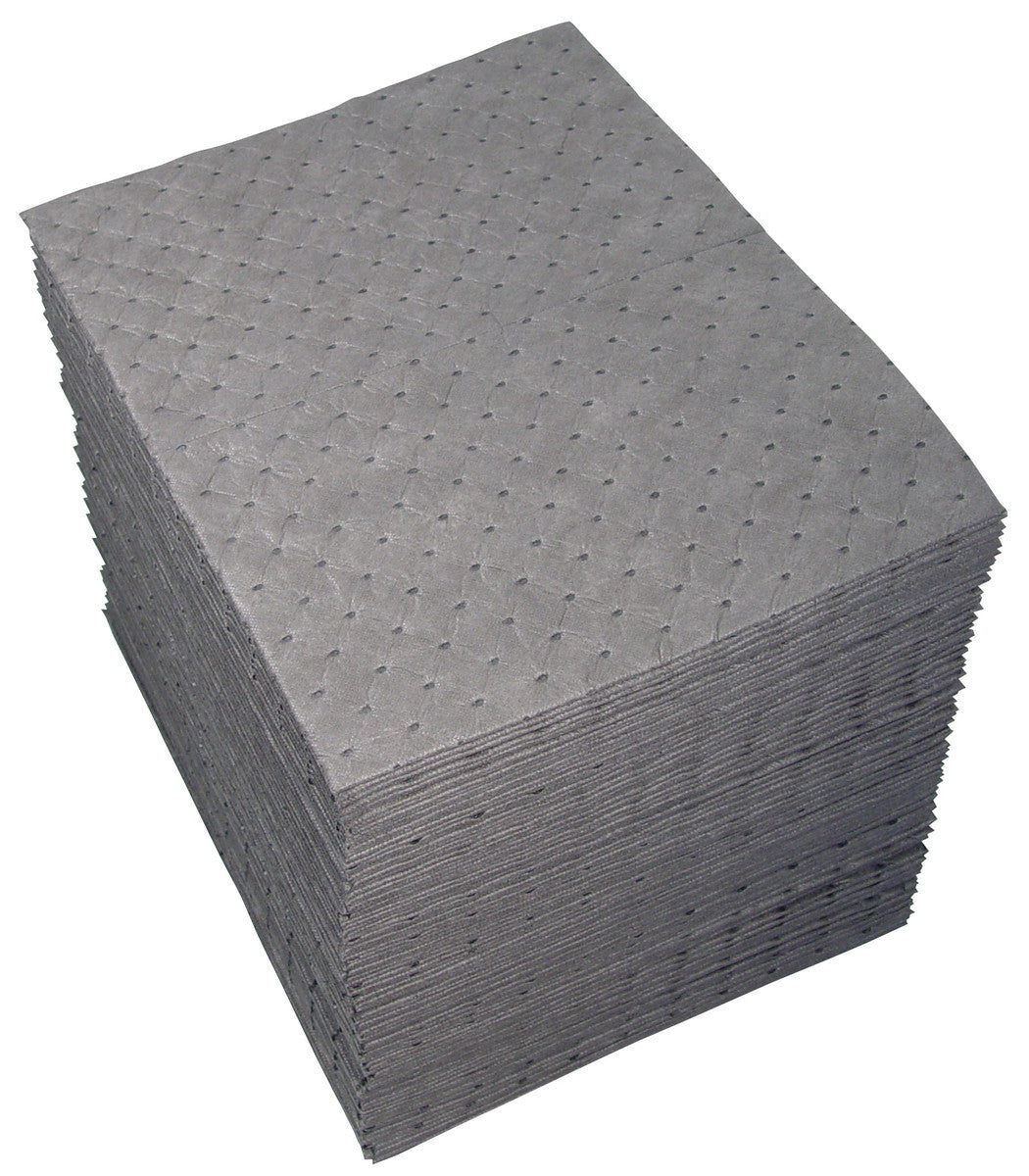 Brady® 15" X 19" Xtra Tough Gray Polypropylene Sorbent Pad