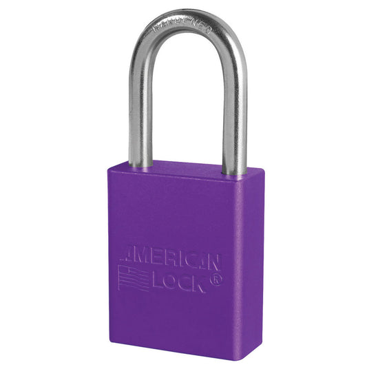 American Lock® Purple Anodized Aluminum Lifeguard™ 6 Pin Tumbler Padlock Boron Alloy Shackle