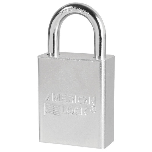 American Lock® Silver Solid Steel High Security Padlock Boron Alloy Shackle