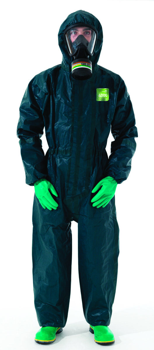 Ansell Medium Green AlphaTec® 4000 Model 111 Laminate Disposable Coveralls