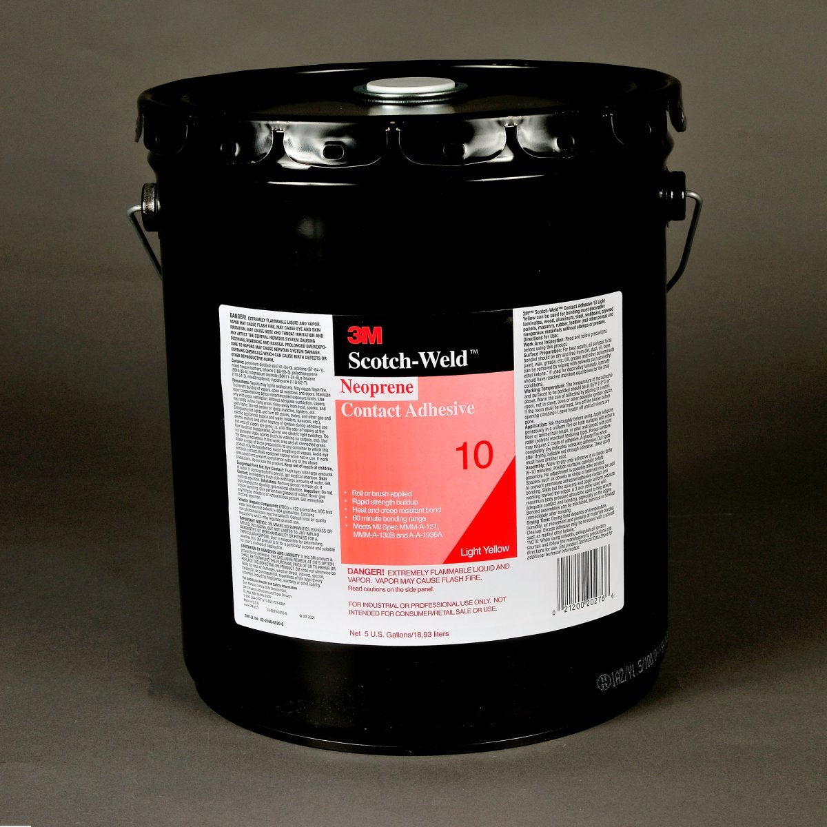 3M™ Scotch-Grip™ 10 Neutral Yellow Liquid 5 Gallon Pail Contact Adhesive