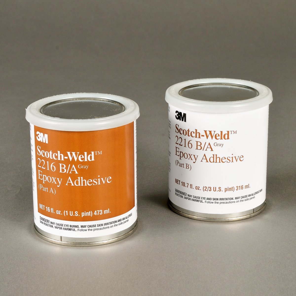 3M™ Scotch-Weld™ 2216 Gray Liquid 1 Pint Two-Part Epoxy Adhesive (6 Per Case)