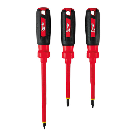 Milwaukee® 6" L Black/Red Screwdriver Set