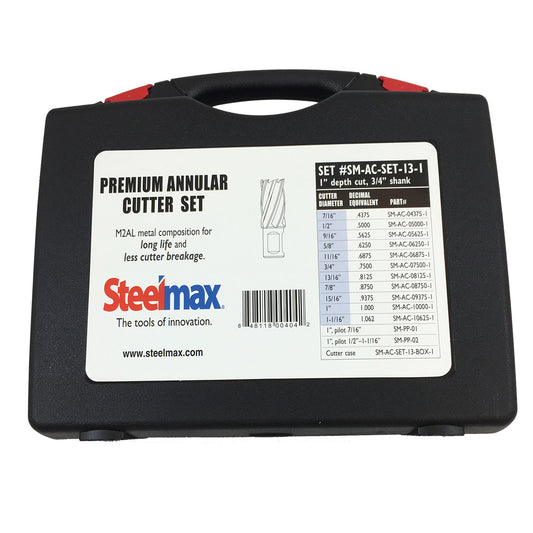 Steelmax® 7/16" - 1 1/6" X 1" Cutter Set