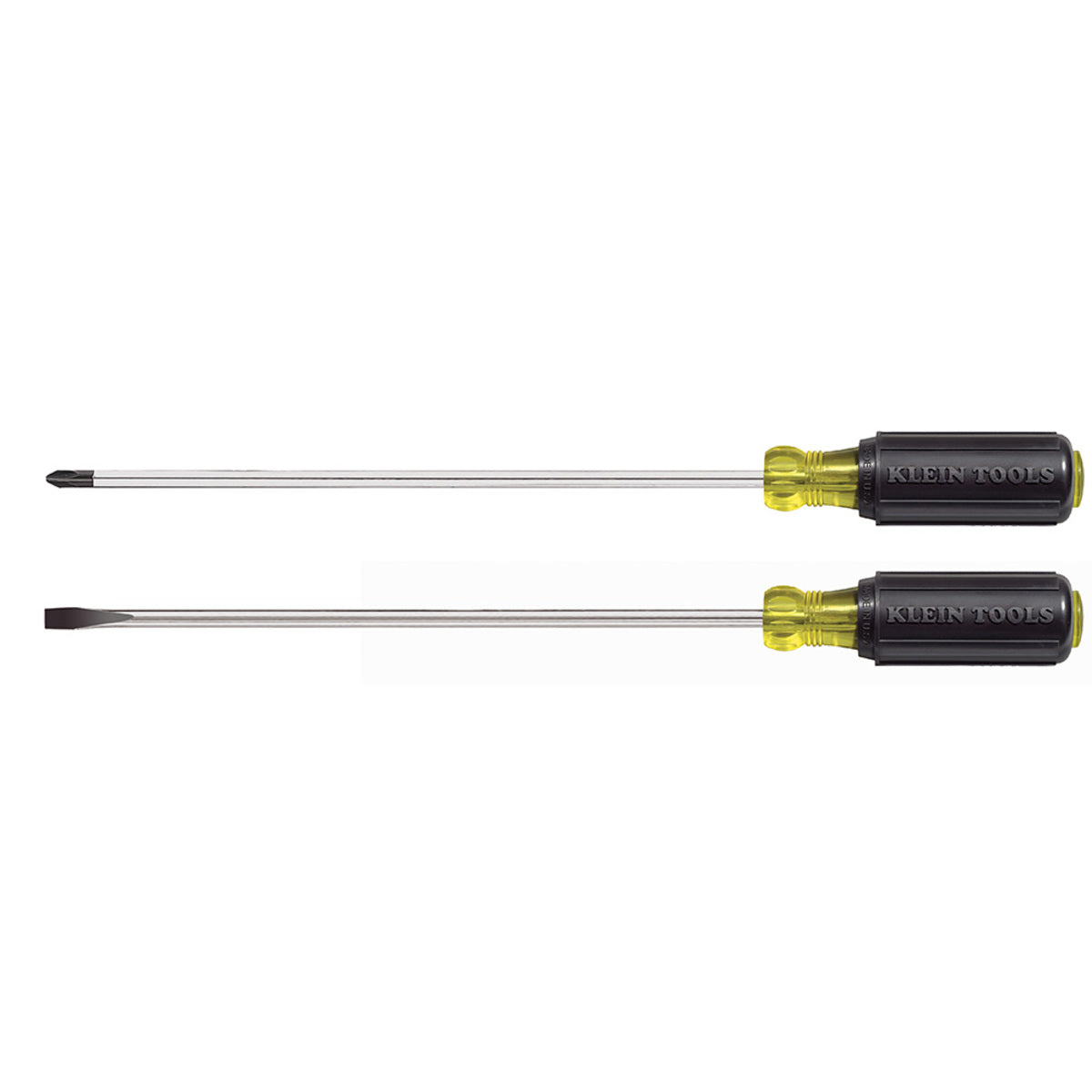 Klein Tools 10" Silver/Yellow/Black Steel Cushion-Grip Screwdriver Set