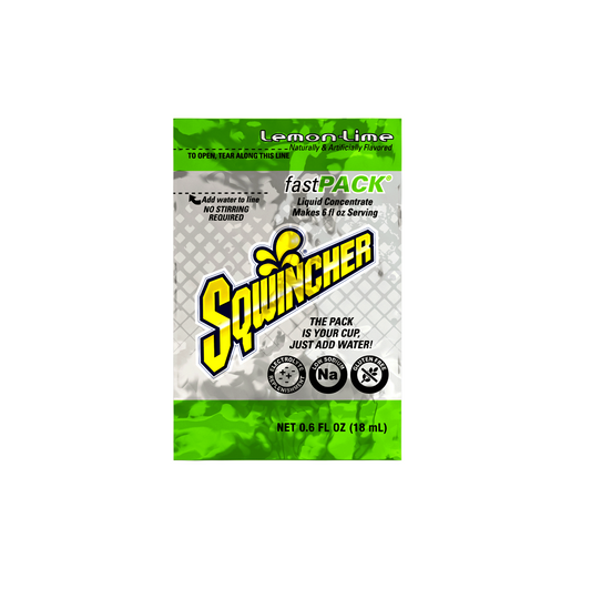 Sqwincher® .6 Ounce Lemon Lime Flavor Fast Pack® Packet Electrolyte Drink