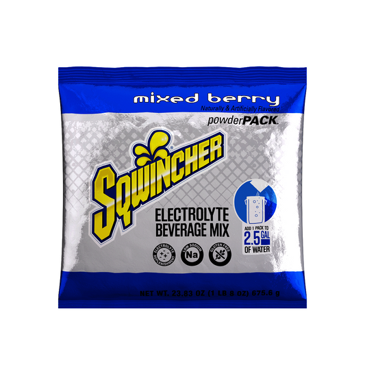 Sqwincher® 23.83 Ounce Mixed Berry Flavor Powder Pack Bag Electrolyte Drink