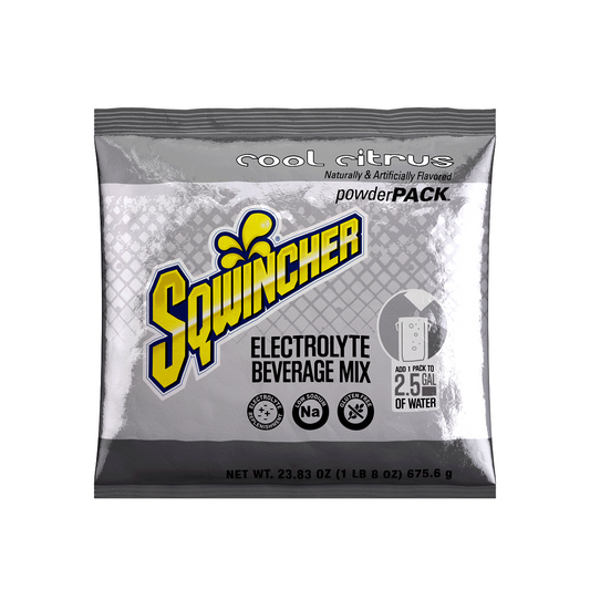 Sqwincher® 23.83 Ounce Cool Citrus Flavor Powder Pack Bag Electrolyte Drink