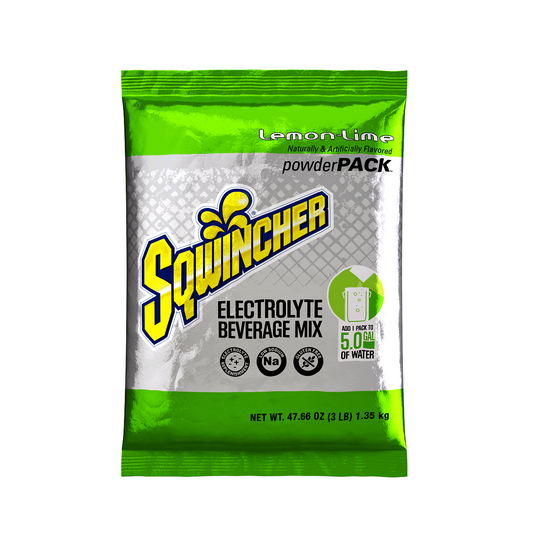 Sqwincher® 47.66 Ounce Lemon Lime Flavor Powder Pack Bag Electrolyte Drink