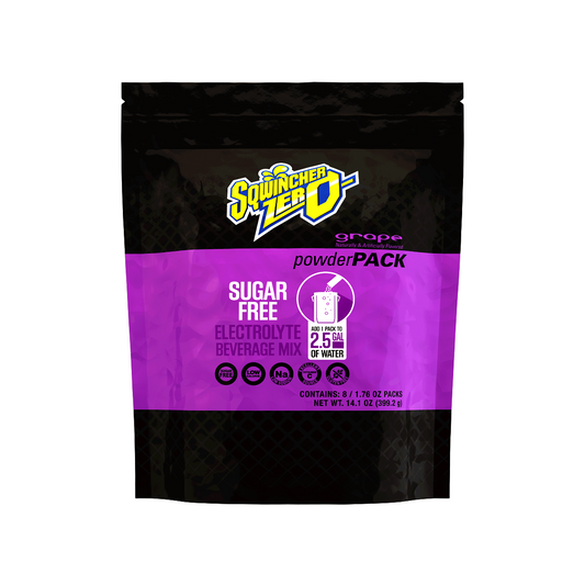 Sqwincher® 1.76 Ounce Grape Flavor Powder Pack ZERO Bag Sugar Free/Low Calorie Electrolyte Drink