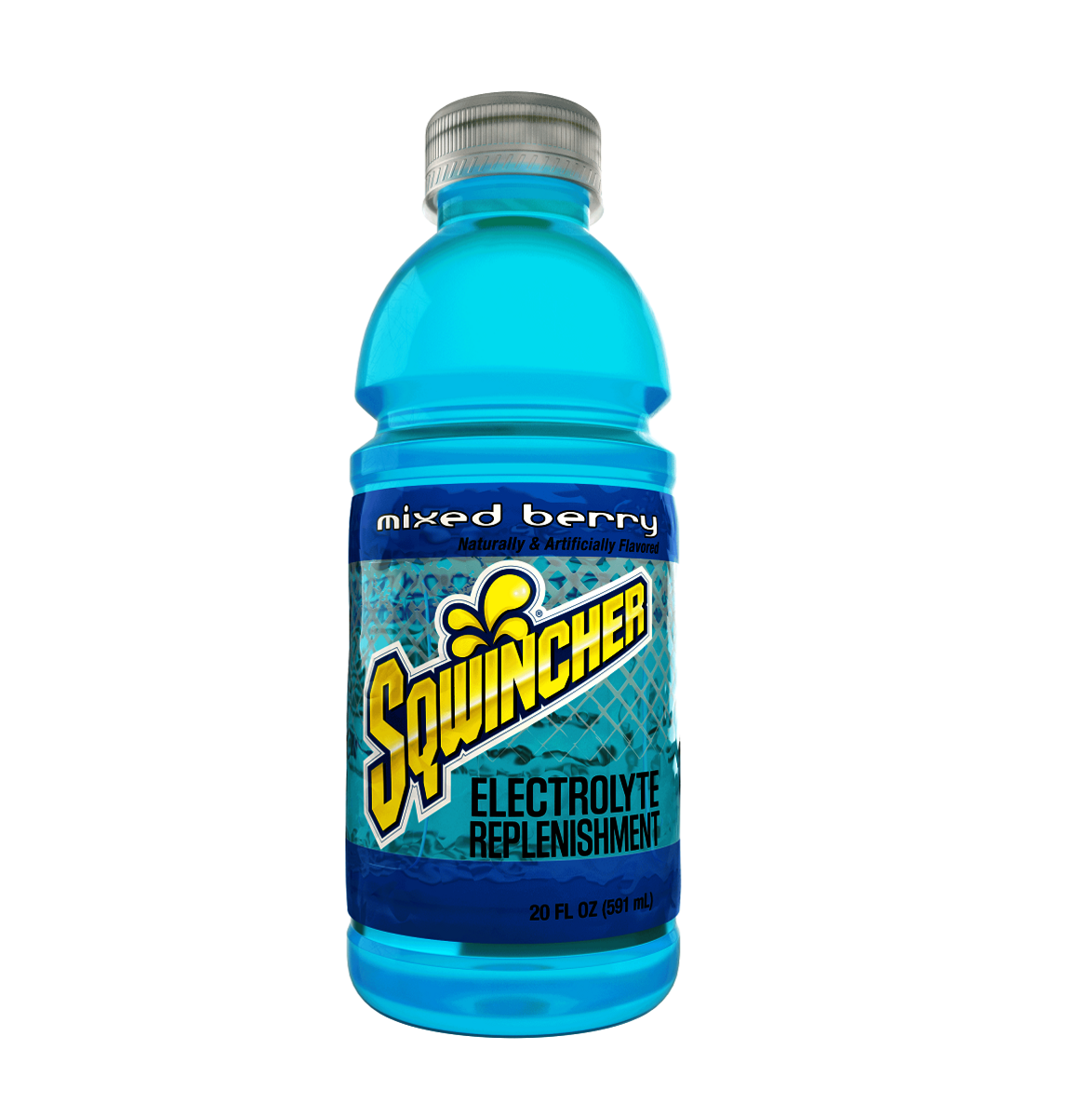 Sqwincher® 20 Ounce Mixed Berry Flavor Bottle Electrolyte Drink