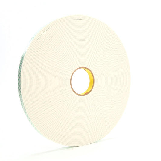 3M™ 0.8" X 36 yd White Series 4008 3.2 mil Urethane Foam Bonding Tape