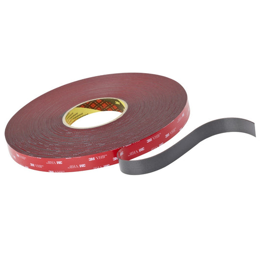 3M™ 1" X 36 yd Dark Gray VHB™ 4611 45 mil Acrylic Foam Bonding Tape