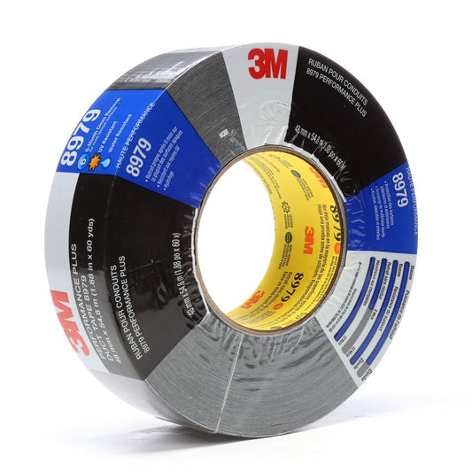 3M™ 1.88" X 59.93 yd Black Performance Plus Series 8979 12.1 mil Cloth Duct Tape